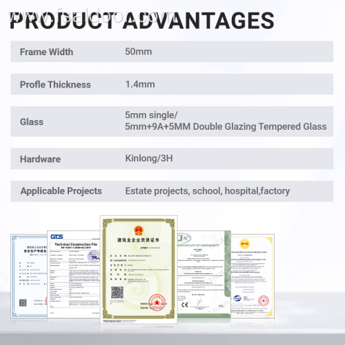 Casement Windows Aluminum Frames Double Soundproof Glazed